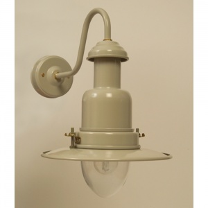Outdoor Fisherman's Wall Lamp in Putty Grey