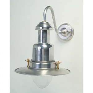 Silver Fisherman's Outdoor Wall Light