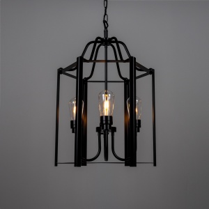 Portroe Outdoor Hanging Lantern for Porch IP65, Four Light
