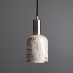 Osier Marbled Ceramic Pendant Light 11.5cm