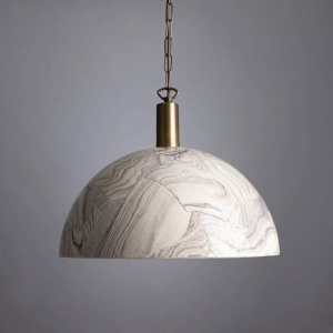 Kauri Marbled Ceramic Dome Pendant Light 37cm