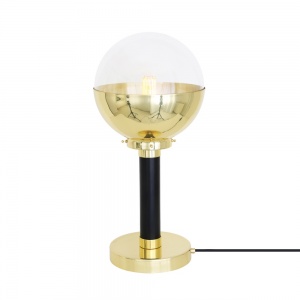Florence Brass and Glass Globe Table Lamp