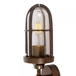 Clayton Double Well Glass Wall Light IP54